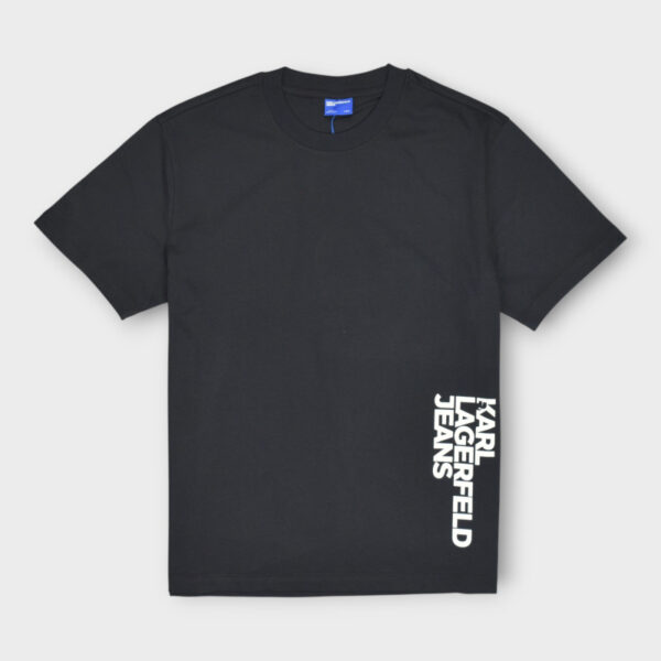 KARL LAGERFELD JEANS KLJ REG VERTICAL LOGO TEE B2M17047 | BLACK KARL LAGERFELD JEANS KLJ REG VERTICAL LOGO TEE B2M17047 | BLACK