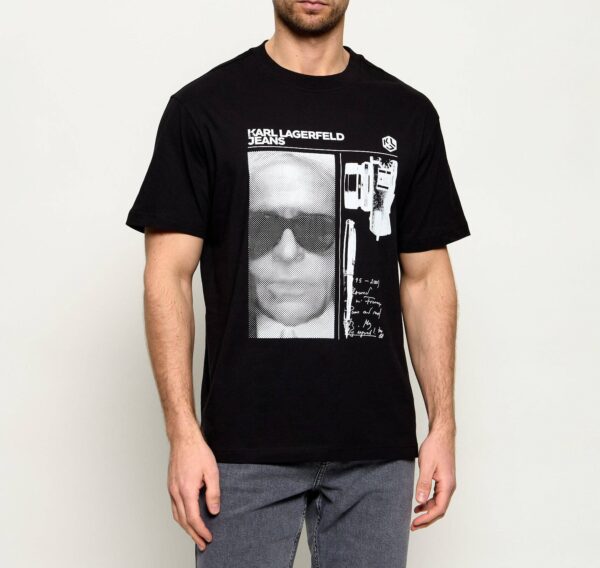 KARL LAGERFELD JEANS KLJ REG KARL TEE B2M17067 | BLACK KARL LAGERFELD JEANS KLJ REG KARL TEE B2M17067 | BLACK