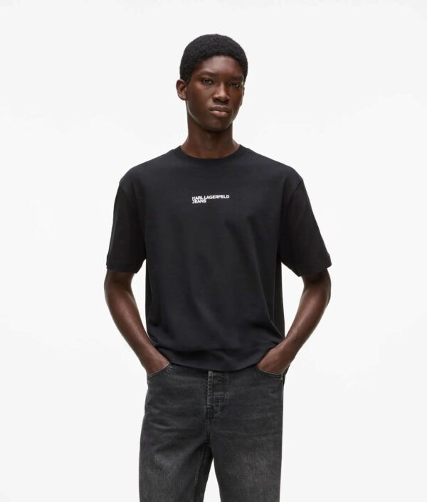 KARL LAGERFELD JEANS KLJ REG BACK FRAME TEE | BLACK KARL LAGERFELD JEANS KLJ REG BACK FRAME TEE | BLACK