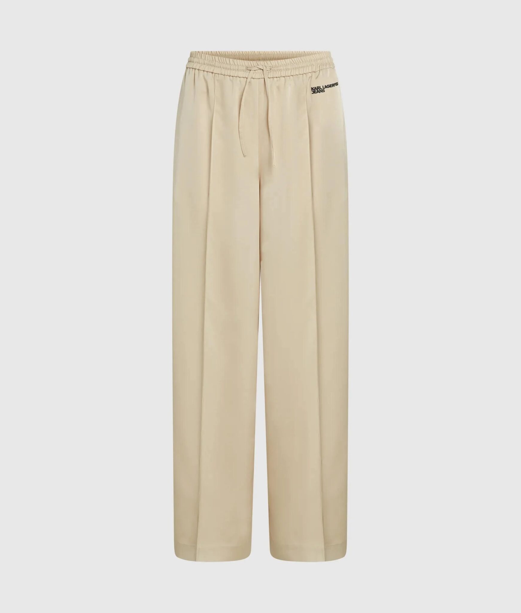 KARL LAGERFELD JEANS KLJ WIDE LEG SATIN PANT B2W10058 | BEIGE KARL LAGERFELD JEANS KLJ WIDE LEG SATIN PANT B2W10058 | BEIGE