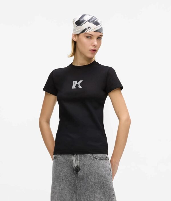 KARL LAGERFELD JEANS ΜΠΛΟΥΖΑ KLJ SLIM SS K LOGO TEE B2W17064 | BLACK KARL LAGERFELD JEANS ΜΠΛΟΥΖΑ KLJ SLIM SS K LOGO TEE B2W17064 | BLACK