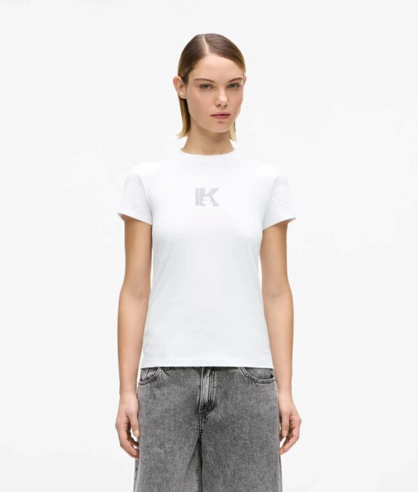 KARL LAGERFELD JEANS ΜΠΛΟΥΖΑ KLJ SLIM SS K LOGO TEE B2W17064 | WHITE KARL LAGERFELD JEANS ΜΠΛΟΥΖΑ KLJ SLIM SS K LOGO TEE B2W17064 | WHITE
