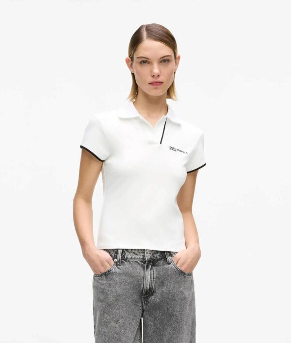 KARL LAGERFELD JEANS KLJ SLIM POLO B2W17066 | WHITE KARL LAGERFELD JEANS KLJ SLIM POLO B2W17066 | WHITE