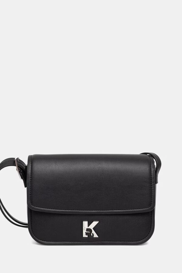 KARL LAGERFELD JEANS KLJ K LOGO SADDLE BAG B2W30125 | BLACK KARL LAGERFELD JEANS KLJ K LOGO SADDLE BAG B2W30125 | BLACK
