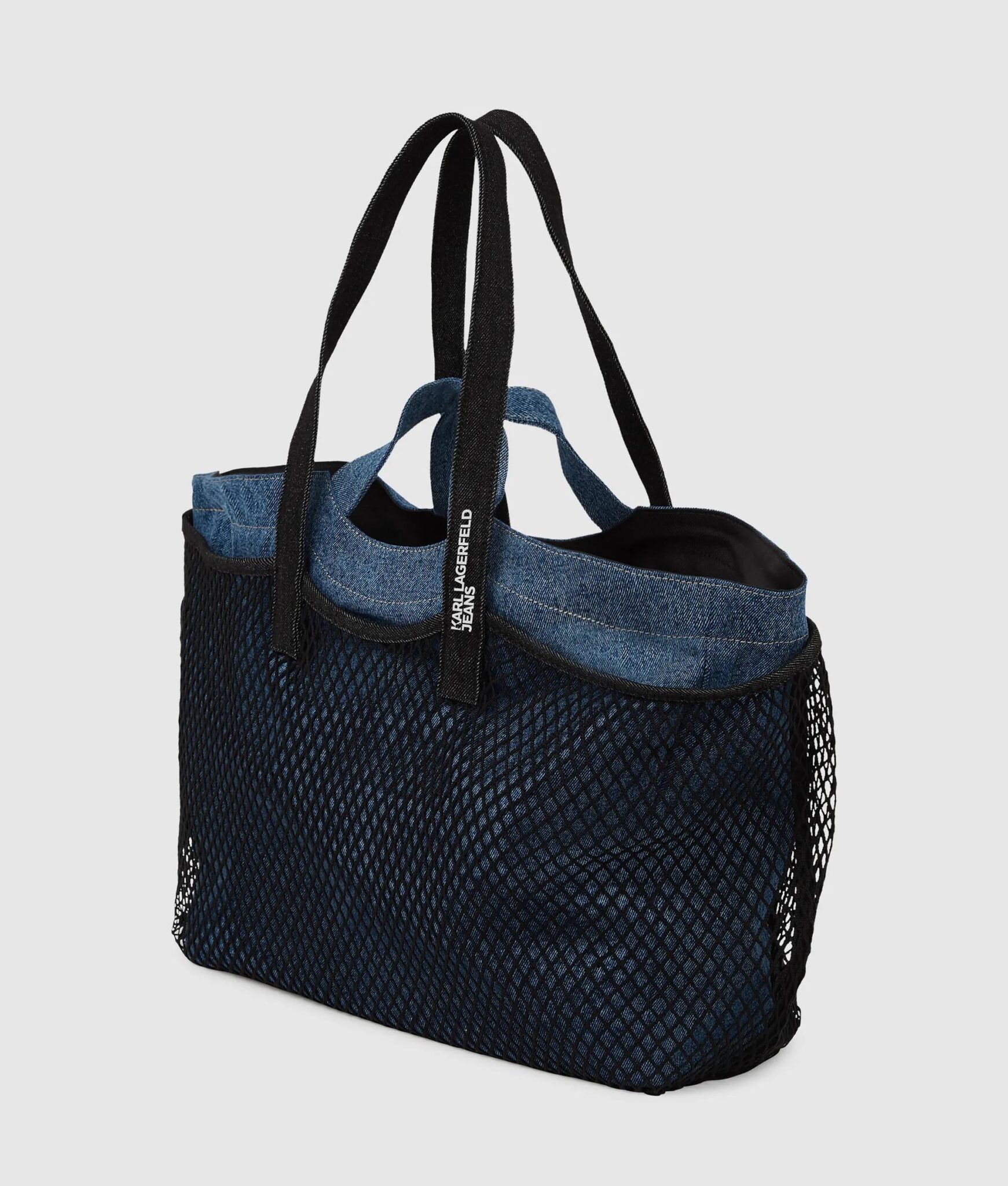 KARL LAGERFELD JEANS KLJ DOUBLE MESH DENIM SHOPPER B2W50053 | DENIM KARL LAGERFELD JEANS KLJ DOUBLE MESH DENIM SHOPPER B2W50053 | DENIM