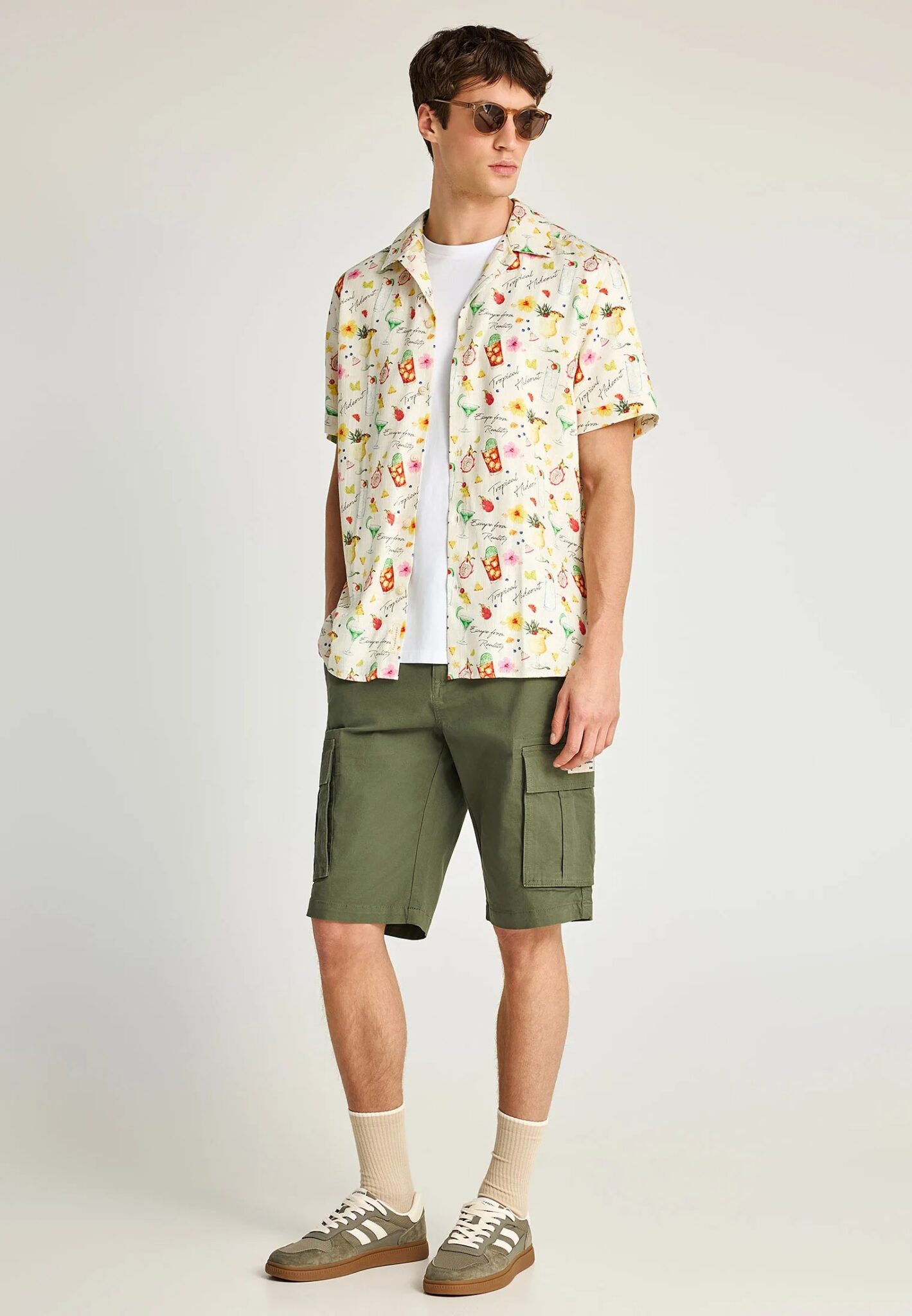 FUNKY BUDDHA ΑΝΔΡΙΚΉ ΒΕΡΜΟΎΔΑ CHINO | GREY