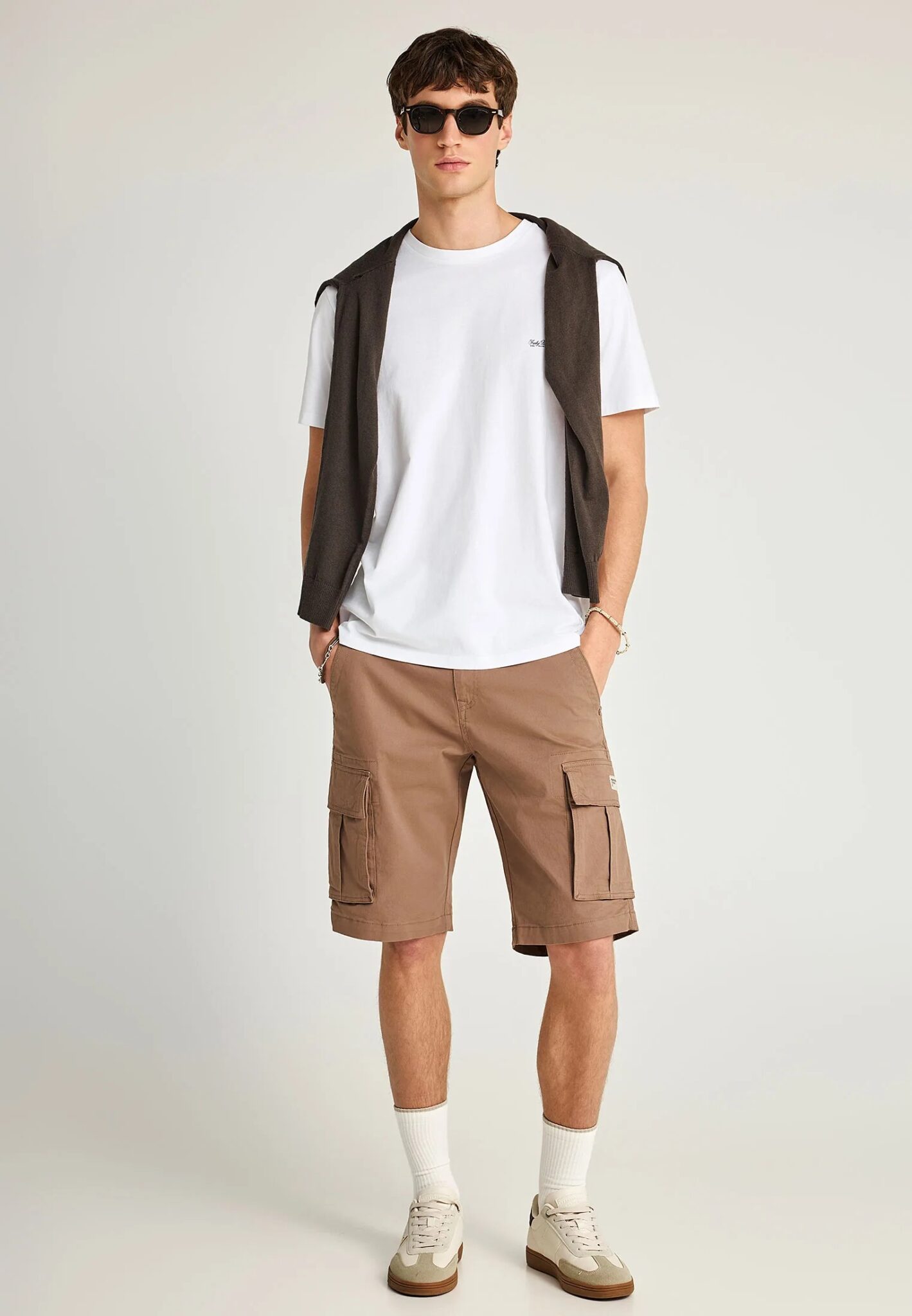 FUNKY BUDDHA ΑΝΔΡΙΚΉ ΒΕΡΜΟΎΔΑ CHINO | GREY