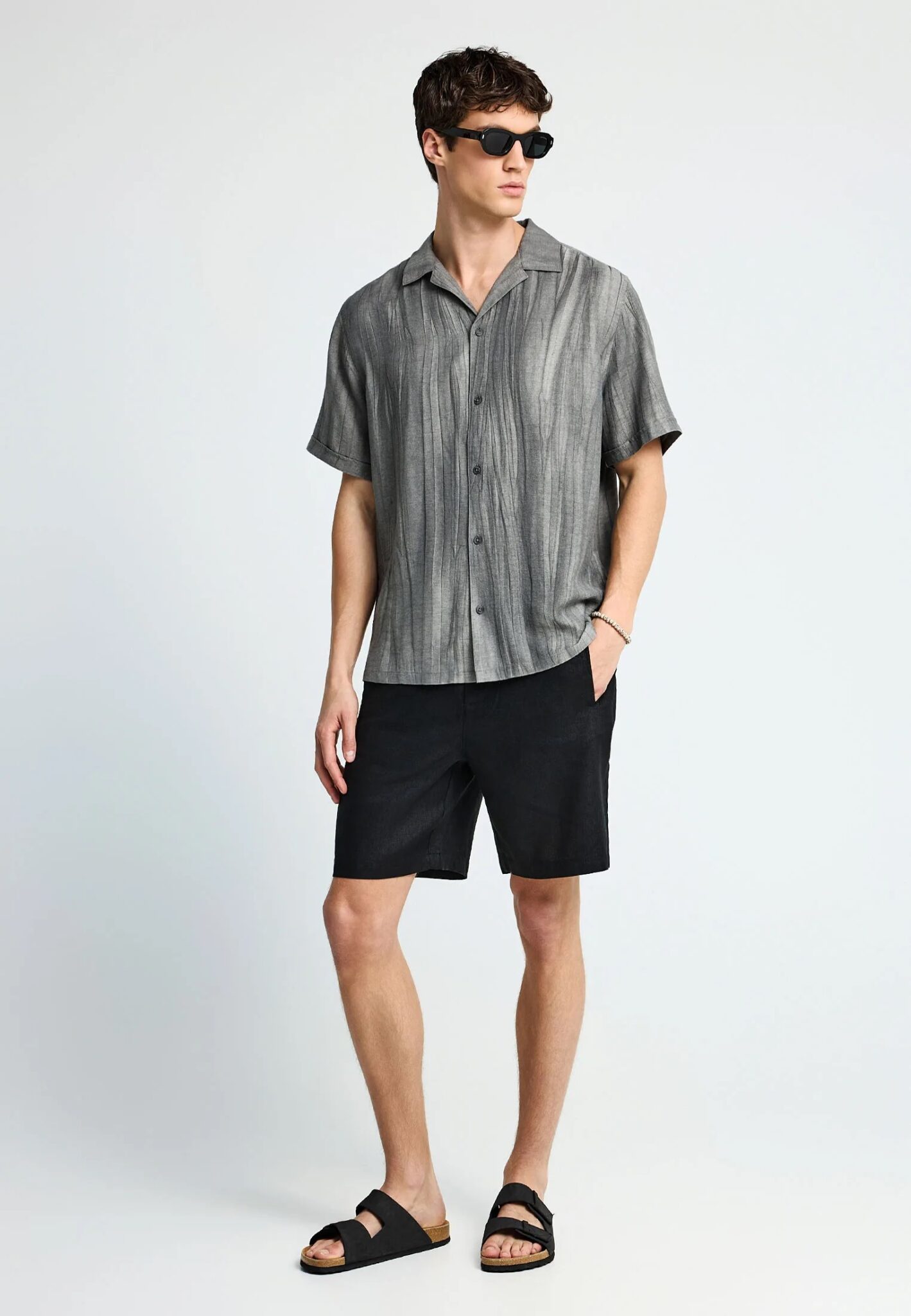 FUNKY BUDDHA ΑΝΔΡΙΚΉ ΒΕΡΜΟΎΔΑ CHINO | GREY