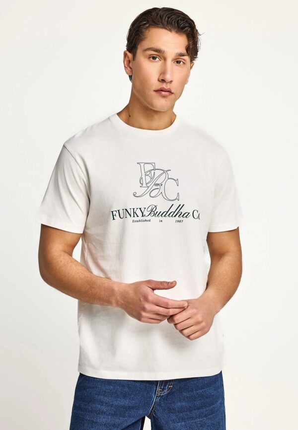 FUNKY BUDDHA ΑΝΔΡΙΚΉ ΜΠΛΟΎΖΑ ΚΟΝΤΌ ΜΑΝΊΚΙ ΚΑΙ ΤΎΠΩΜΑ | OFF WHITE FUNKY BUDDHA ΑΝΔΡΙΚΉ ΜΠΛΟΎΖΑ ΚΟΝΤΌ ΜΑΝΊΚΙ ΚΑΙ ΤΎΠΩΜΑ | OFF WHITE