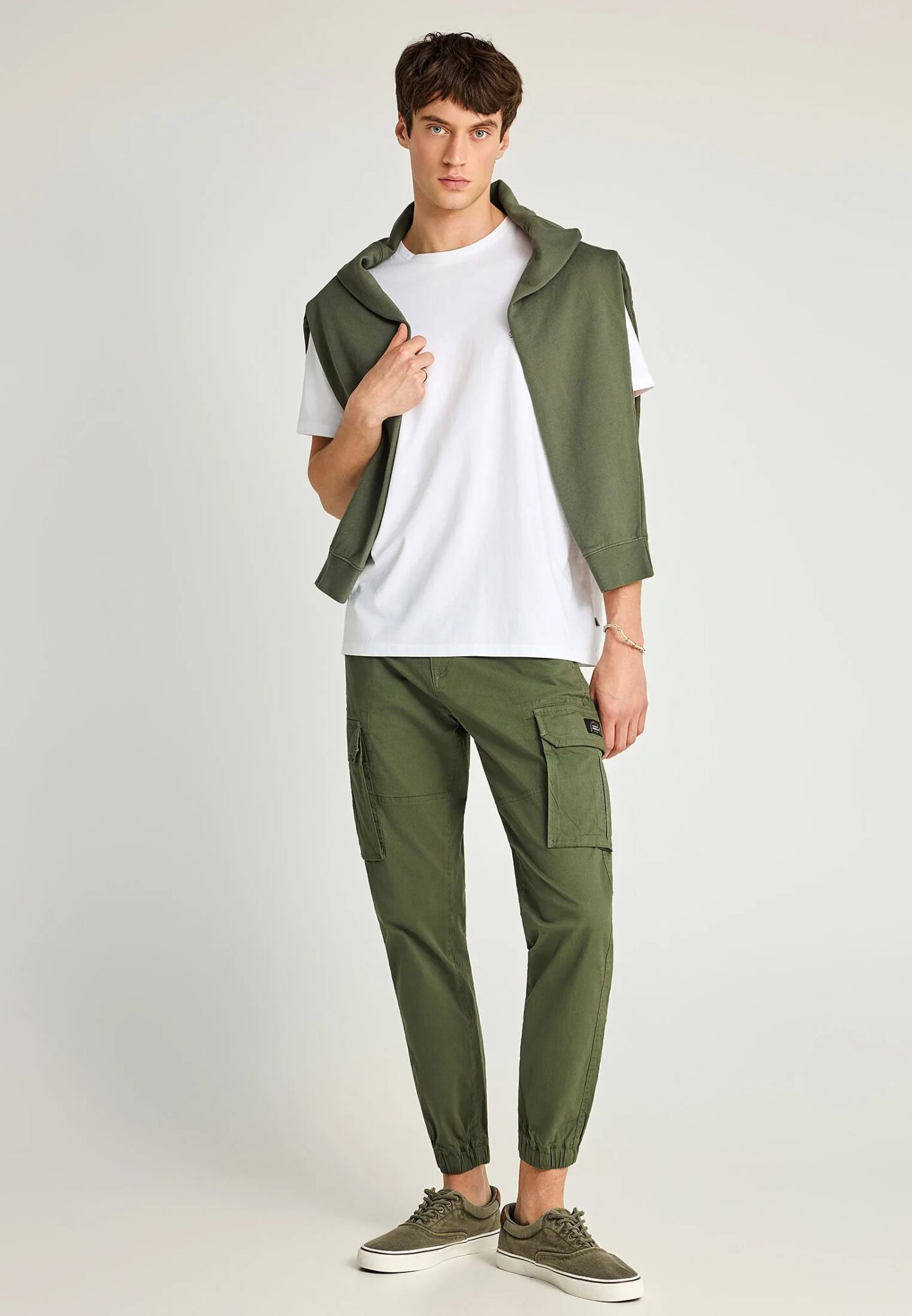 FUNKY BUDDHA ΑΝΔΡΙΚΌ ΠΑΝΤΕΛΌΝΙ CARGO | DARK GREEN