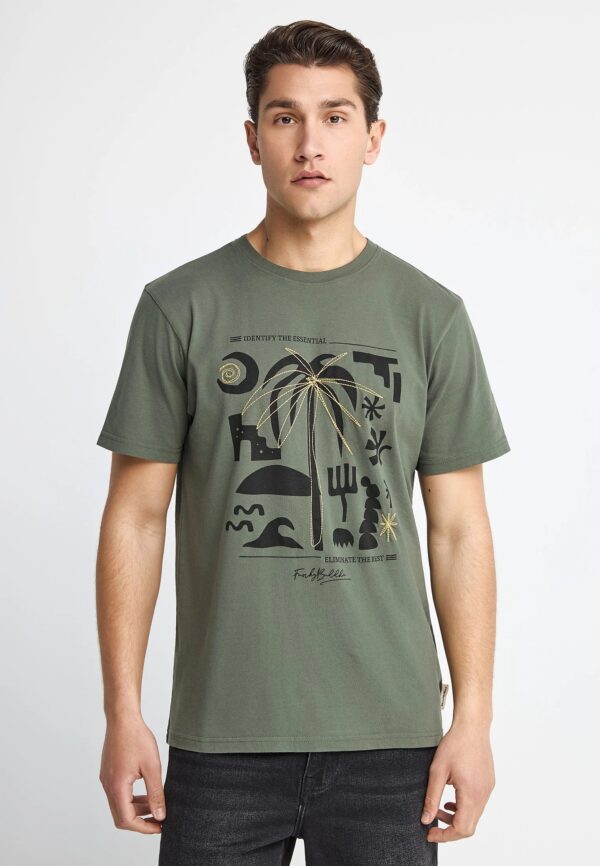 FUNKY BUDDHA ΑΝΔΡΙΚΉ ΜΠΛΟΎΖΑ ΚΟΝΤΌ ΜΑΝΊΚΙ ΚΑΙ ΤΎΠΩΜΑ | DARK GREEN FUNKY BUDDHA ΑΝΔΡΙΚΉ ΜΠΛΟΎΖΑ ΚΟΝΤΌ ΜΑΝΊΚΙ ΚΑΙ ΤΎΠΩΜΑ | DARK GREEN