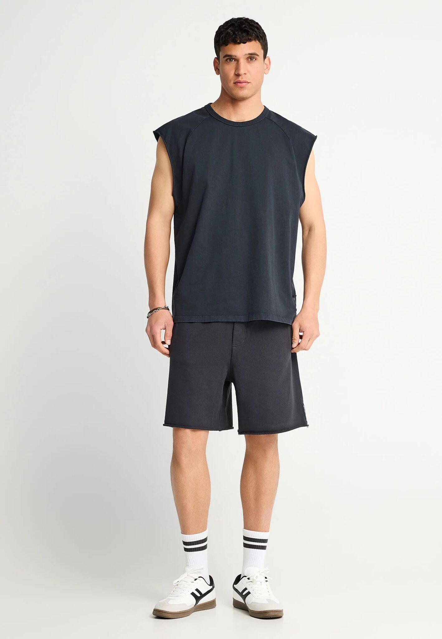 FUNKY BUDDHA ΑΝΔΡΙΚΉ ΜΠΛΟΎΖΑ ΜΕ ΚΟΝΤΌ ΜΑΝΊΚΙ BASIC | DARK BLUE
