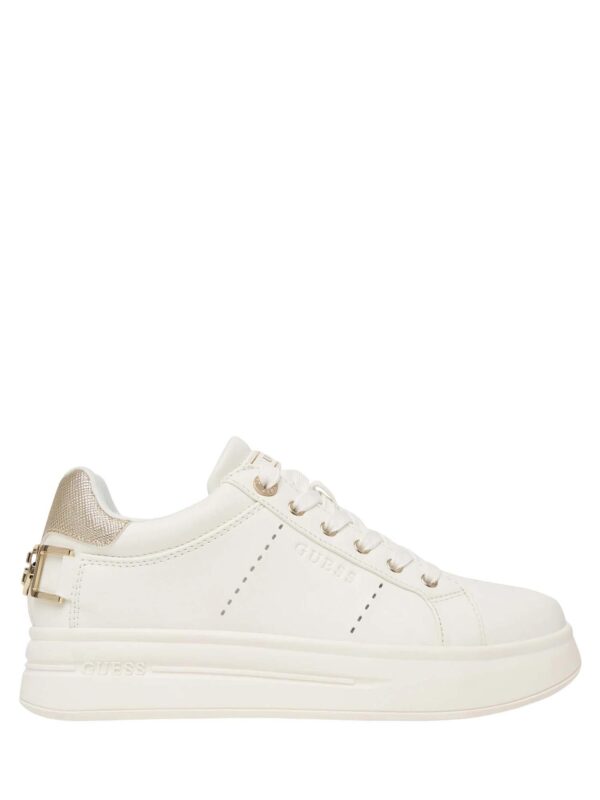 GUESS SH WESLI ΠΑΠΟΥΤΣΙ ΓΥΝΑΙΚΕΙΟ FLPWESELE12 | WHITE GUESS SH WESLI ΠΑΠΟΥΤΣΙ ΓΥΝΑΙΚΕΙΟ FLPWESELE12 | WHITE