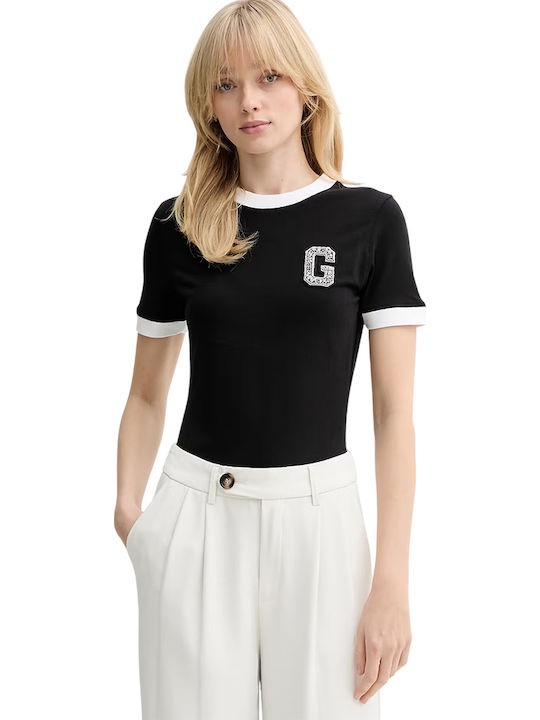 GUESS SS CN G PATCH TEE W6RI31J1314 | BLACK GUESS SS CN G PATCH TEE W6RI31J1314 | BLACK