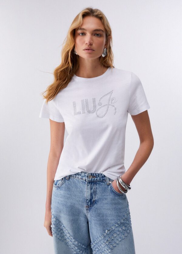 LIU JO WHITE_WA6J09_T-SHIRT MODA WA6491JS923 | WHITE LIU JO WHITE_WA6J09_T-SHIRT MODA WA6491JS923 | WHITE