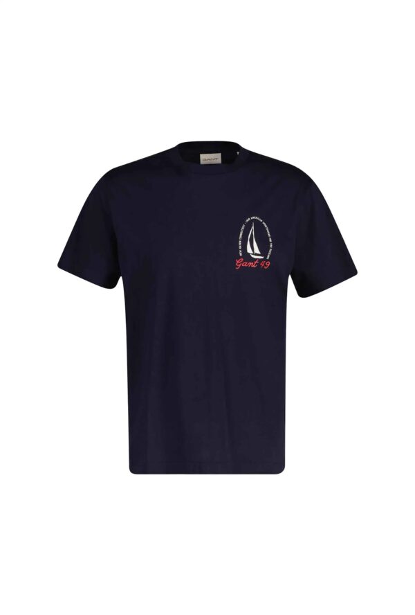 GANT ΜΠΛΟΥΖΑ ΚΜ 3G2003404-72 | DARK BLUE GANT ΜΠΛΟΥΖΑ ΚΜ 3G2003404-72 | DARK BLUE