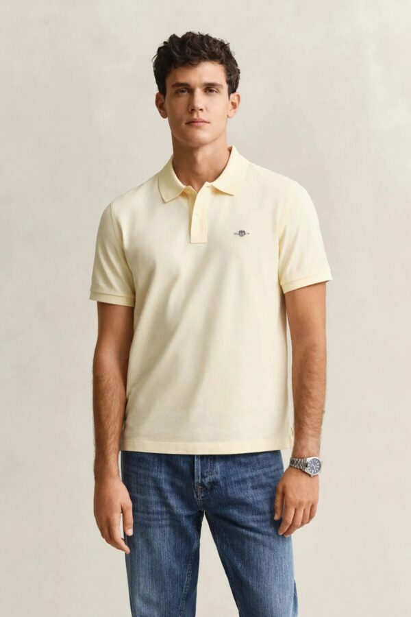 GANT POLO ΜΠΛΟΥΖΑ ΚΜ 3G2210-1-72 | YELLOW GANT POLO ΜΠΛΟΥΖΑ ΚΜ 3G2210-1-72 | YELLOW