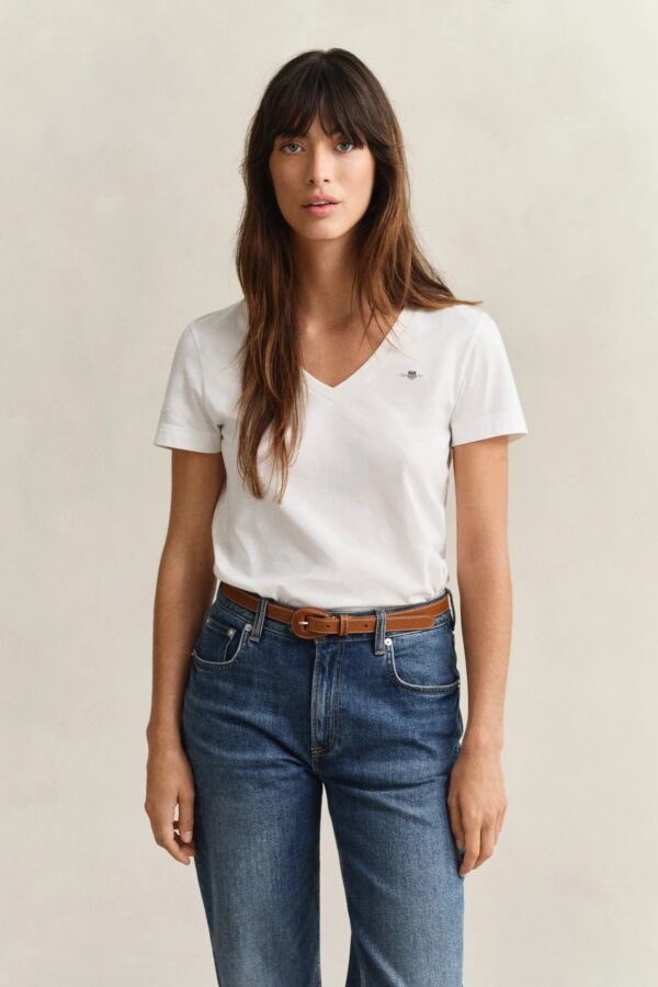 GANT ΜΠΛΟΥΖΑ ΚΜ 3GW4200750-72 | WHITE GANT ΜΠΛΟΥΖΑ ΚΜ 3GW4200750-72 | WHITE