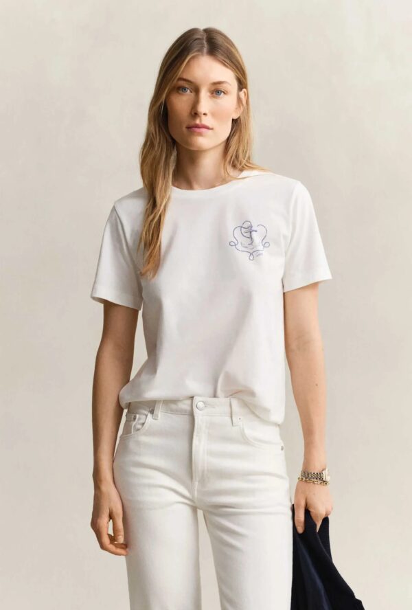 GANT ΜΠΛΟΥΖΑ ΚΜ 3GW4201440-72 | OFF WHITE GANT ΜΠΛΟΥΖΑ ΚΜ 3GW4201440-72 | OFF WHITE