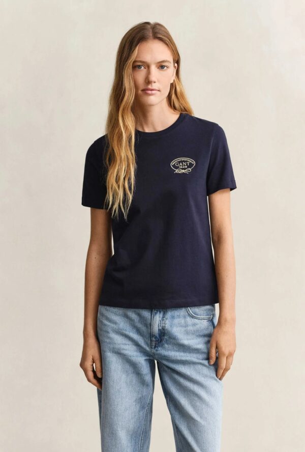 GANT ΜΠΛΟΥΖΑ ΚΜ 3GW4201443-72 | DARK BLUE GANT ΜΠΛΟΥΖΑ ΚΜ 3GW4201443-72 | DARK BLUE