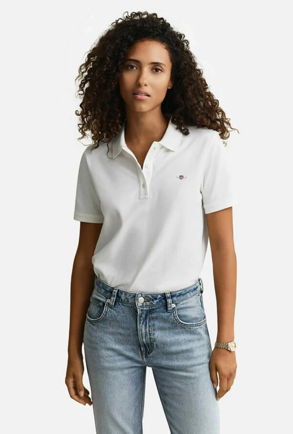 GANT ΜΠΛΟΥΖΑ ΚΜ 3GW4201489-72 | WHITE GANT ΜΠΛΟΥΖΑ ΚΜ 3GW4201489-72 | WHITE