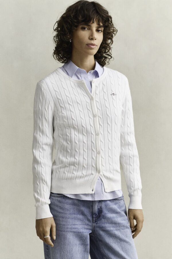 GANT ΖΑΚΕΤΑ ΠΛΕΚΤΗ 3GW4800103-72 | WHITE GANT ΖΑΚΕΤΑ ΠΛΕΚΤΗ 3GW4800103-72 | WHITE