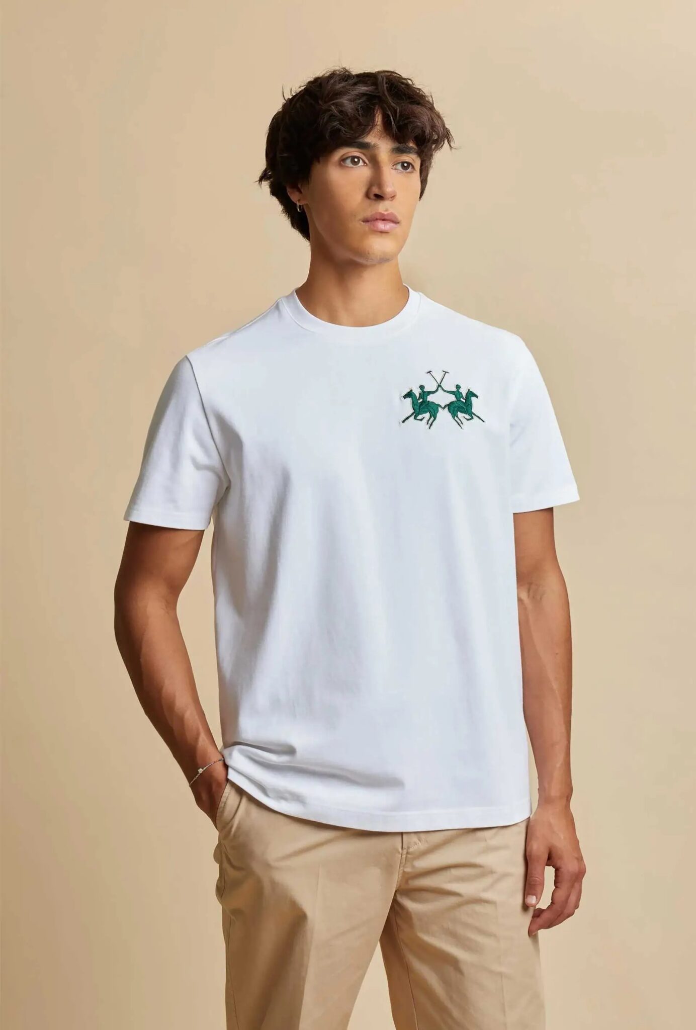 LA MARTINA ΜΠΛΟΥΖΑ T-SHIRT ΚΜ 3LMMCR008-72 | WHITE
