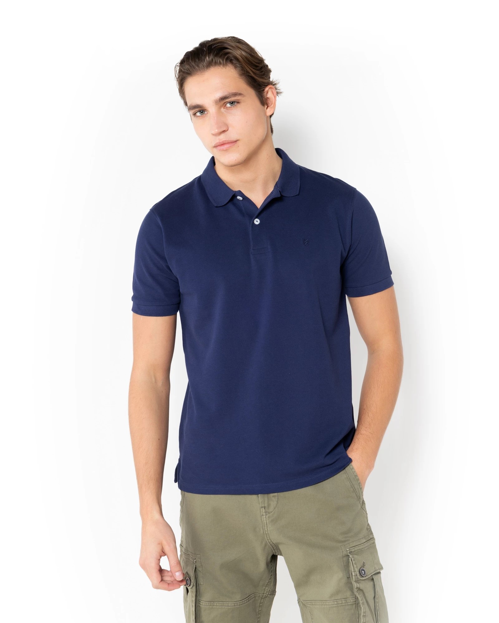 THE BOSTONIANS ΜΠΛΟΥΖΑ POLO PIQUE REGULAR FIT | DARK BLUE