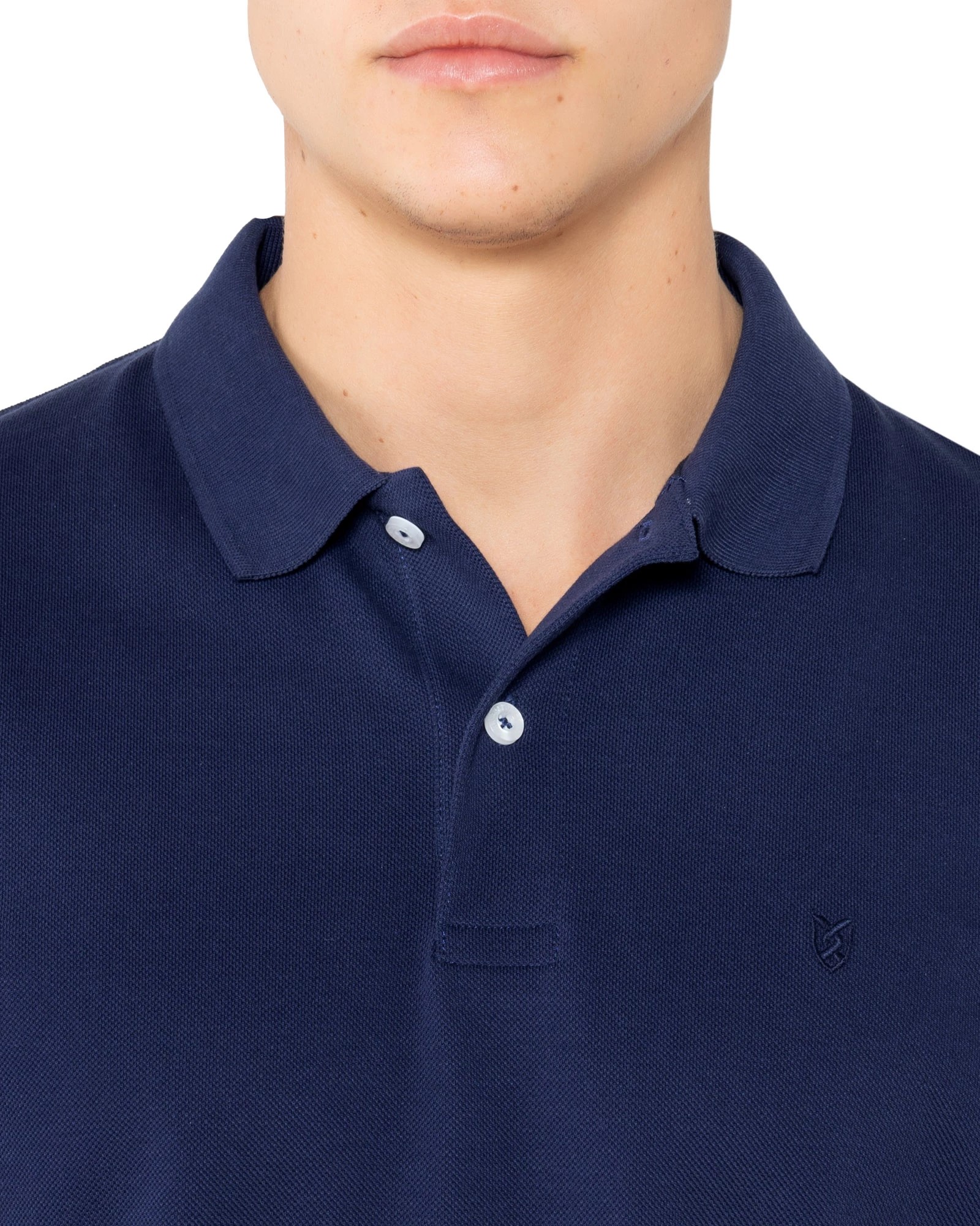 THE BOSTONIANS ΜΠΛΟΥΖΑ POLO PIQUE REGULAR FIT | DARK BLUE
