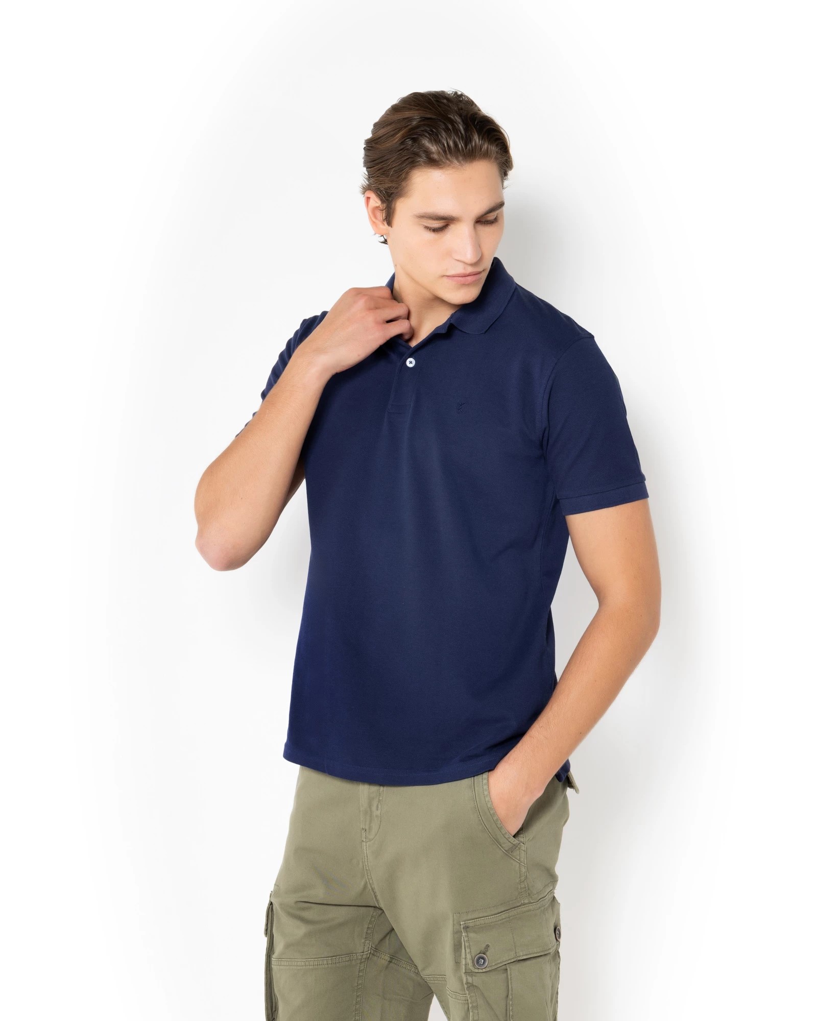THE BOSTONIANS ΜΠΛΟΥΖΑ POLO PIQUE REGULAR FIT | DARK BLUE THE BOSTONIANS ΜΠΛΟΥΖΑ POLO PIQUE REGULAR FIT | DARK BLUE